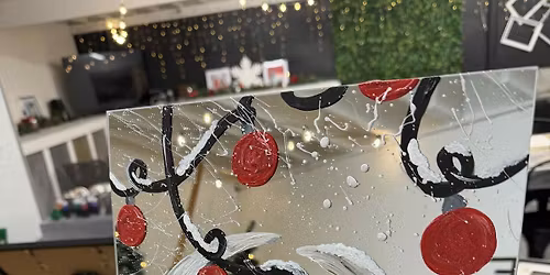 Mirror Paint & Sip: Tangled Reindeer