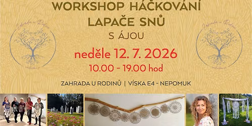 Workshop h\u00e1\u010dkov\u00e1n\u00ed lapa\u010de sn\u016f s \u00c1jou