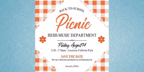 3rd Annual Music Department back-to-school picnic