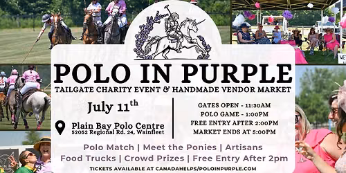 Polo in Purple | Tailgate Event & Market