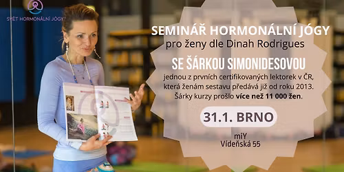 Jednodenn\u00ed semin\u00e1\u0159 hormon\u00e1ln\u00ed j\u00f3gy | Brno