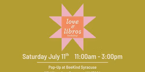 love & libros bookshop Pop-Up at BeeKind
