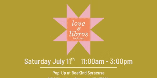 love & libros bookshop Pop-Up at BeeKind