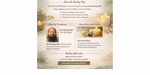 Healing Day Featuring Special Guest David Sleeping Wolf