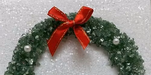 Glass Wreath Art Class with Barbara Parker
