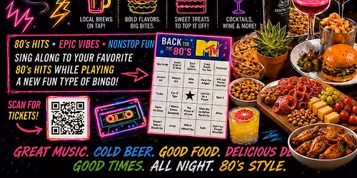 80's Music Bingo Night@ Centro Cali Brewing