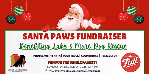 Santa Paws Fundraiser - Photos w\/ Santa