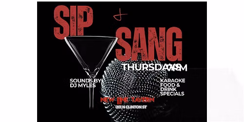 SIP & SANG THURSDAYS @ NEW LINE TAVERN