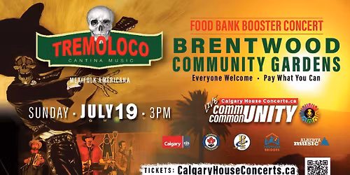 TREMOLOCO Sunday July 19th 2026 Live in the Community