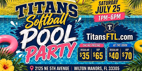 Titans Softball - World Series Pool Party