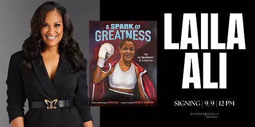Signing with Laila Ali for A SPARK OF GREATNESS @ B&N 5th Ave, NYC!