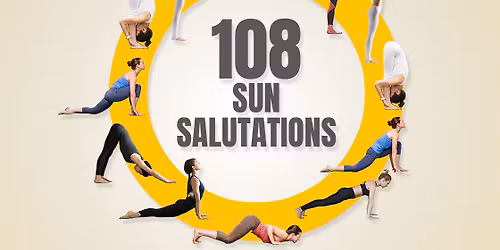 108 Sun Salutations Yoga Class, New Year's Day, Thursday, January 1st at 12PM At UpDog Yoga Roche