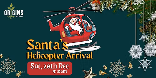 \ud83c\udf85\ud83d\ude81 Santa's Spectacular Helicopter Arrival \ud83c\udf85\ud83d\ude81