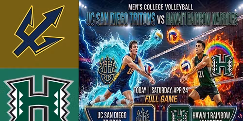 UC San Diego Tritons at Hawaii Rainbow Warriors Womens Volleyball at Bankoh Arena at Stan Sheriff Center