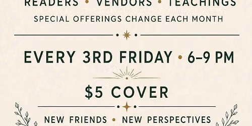 3rd Friday Metaphysical Night at Treehouse! 