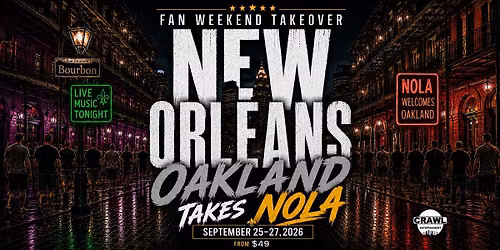 Fan Weekend Takeover: Las Vegas Takes New Orleans Sept 25-27