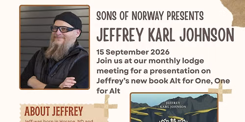 Author Presentation--Jeffrey Karl Johnson