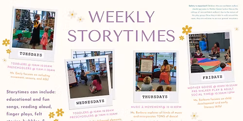 Mother Goose\/Pre-Walker Storytime