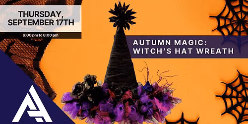 Autumn Magic: Witch's Hat Wreath