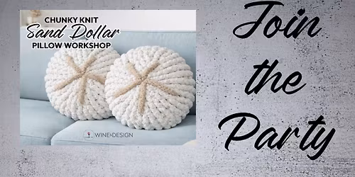 Set Of 2 Chunky Knit Sand Dollar Pillow Workshop