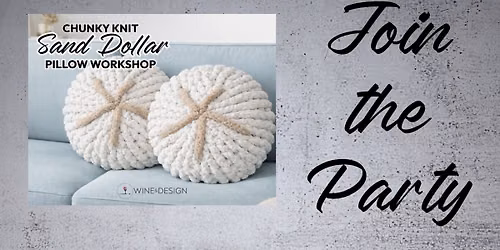 Set Of 2 Chunky Knit Sand Dollar Pillow Workshop