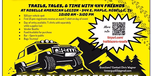 Trailblazers Tailgate Car Show and Meet and Greet.