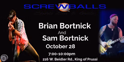 Special Tuesday music event with Brian & Sam Bortnick.