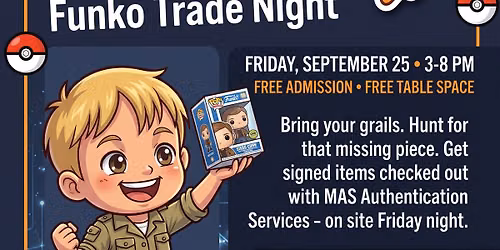 September 25th Brookfield Funko Trade Night: Brookfield Toy Vault 2026 x MAS Authentication