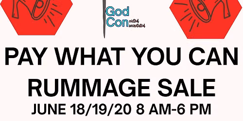 Pay what you can rummage sale