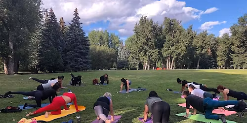 Outdoor Yoga In Calgary At Prince's Island Park