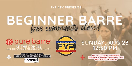 Beginner Barre Community Class