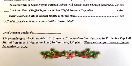 Sisterhood Xmas Luncheon