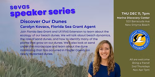 SEVAS Speaker Series "Discover Our Dunes"