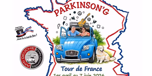Tour de France \ud83c\uddeb\ud83c\uddf7 Parkinson\u2019G \u00e0 Gu\u00e9reins \u2013 Rassemblement de 2CV