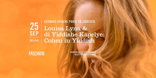 Louisa Lyne & di Yiddishe Kapelye: Cohen in Yiddish | Fasching, Stockholm