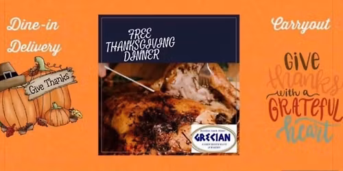 8th Annual Free Thanksgiving Day Meal at Grecian