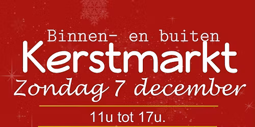 Kerstmarkt, binnen en buiten