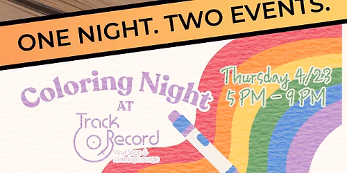 "Book Night" - Reading & Coloring Night at Track Record
