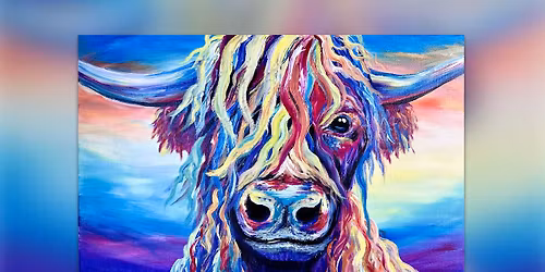 \ud83c\udfa8\u2728 Throwback Thursday: Colorful Highland Cow Paint Night \u2728\ud83c\udfa8