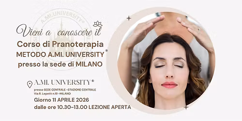 CORSO DI PRANOTERAPIA MILANO: LEZIONE GRATUITA