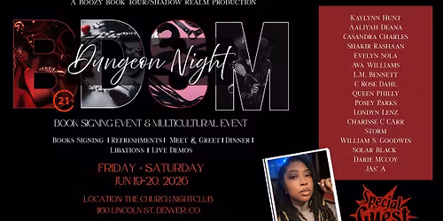 Boozy Book Tour Dungeon Night