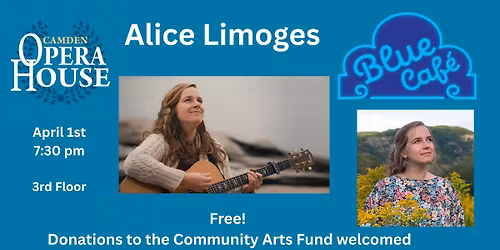 Blue Caf\u00e9 performance with singer-songwriter Alice Limoges