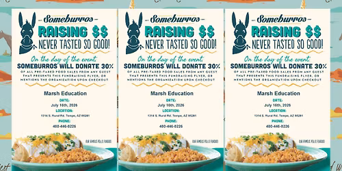 Someburros & Marsh Education Fundraising Event