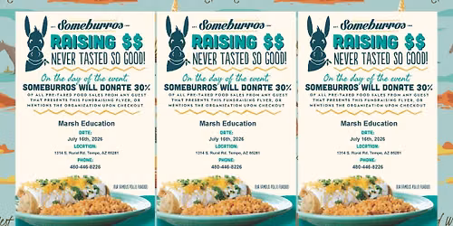 Someburros & Marsh Education Fundraising Event