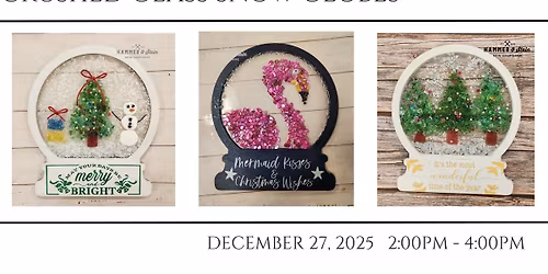 Crushed Glass Snow Globes