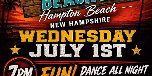 RED LIGHT- Bernie's Beach Bar Hampton Beach NH-Wednesday July 1st 7pm FUN!