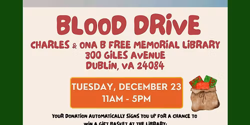 Blood Drive: Dublin Library!