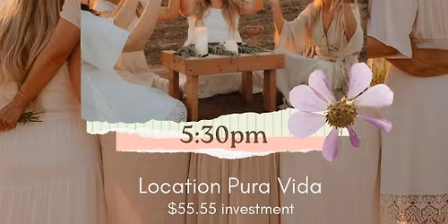 Full Moon Women\u2019s Circle Welcoming Spring\ud83c\udf38