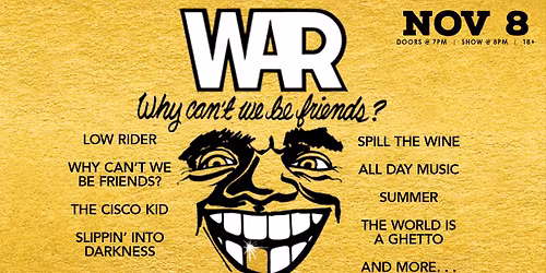 WAR 50th Anniversary Tour