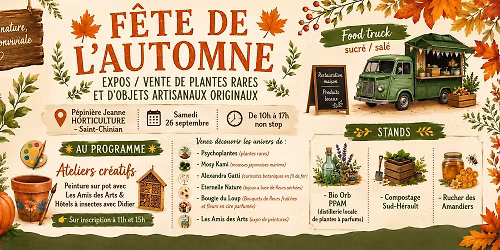 F\u00eate de l'automne : Plantes rares, Cr\u00e9ations botaniques, Gourmandises et Ateliers